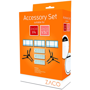Zaco V3sPro/V4 - Комплект оригинальных аксессуаров для робота-пылесоса
