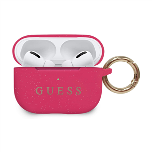 Silicone case for Apple Airpods Pro, Guess, GUACAPSILGLFU | Euronics