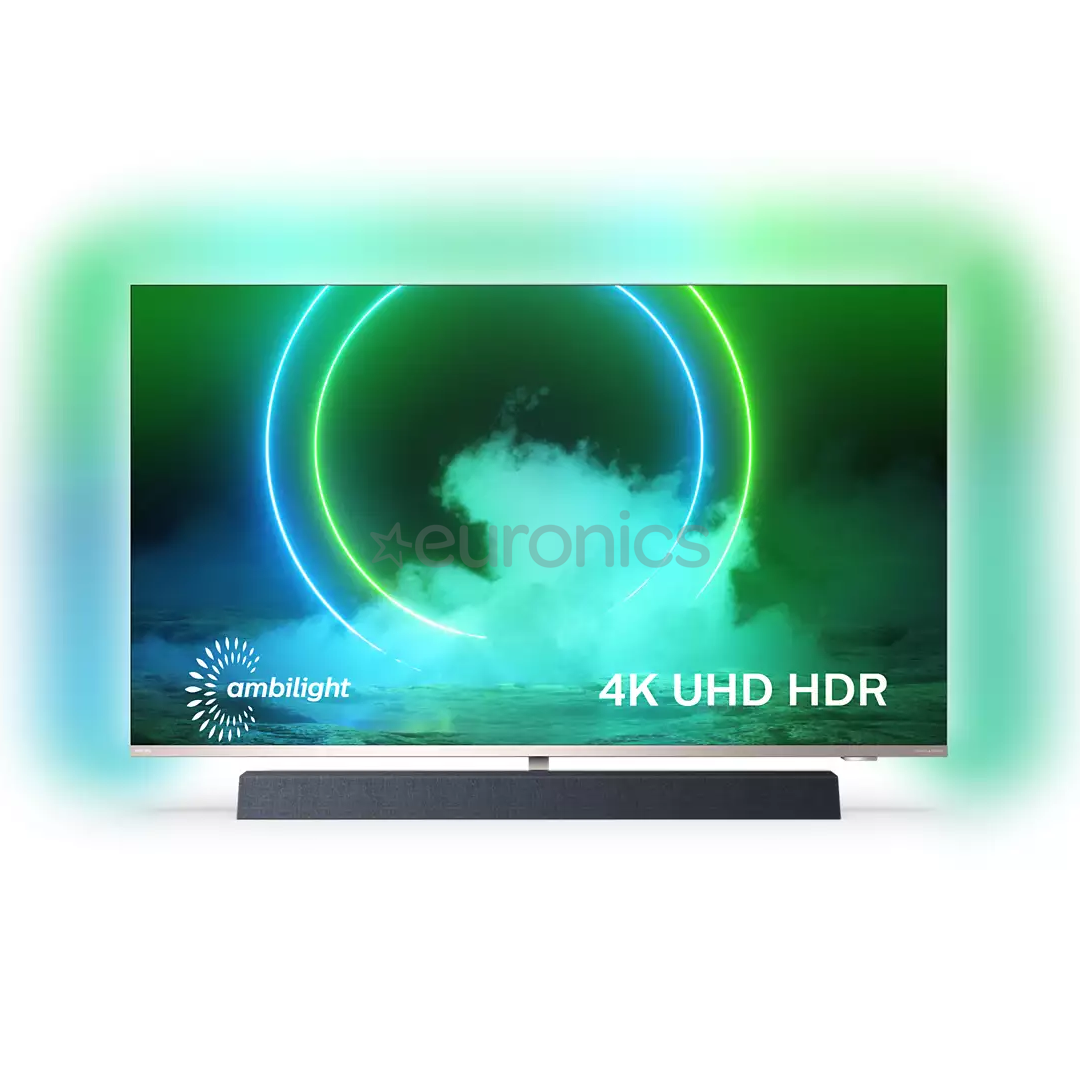 Philips LCD 4K UHD 55", centra statīvs, pelēka - Televizors