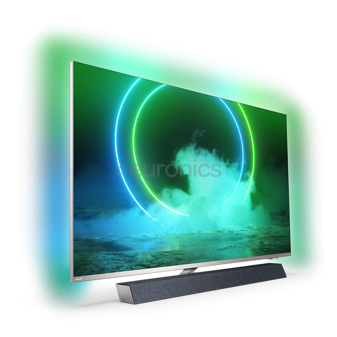 Philips LCD 4K UHD 55", centra statīvs, pelēka - Televizors