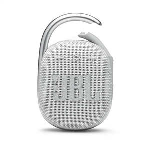 JBL Clip 4, balta - Portatīvais bezvadu skaļrunis