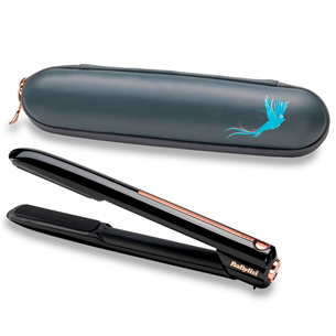 BaByliss, 160-200 °C, black/copper - Cordless straightener