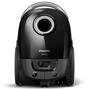 Philips 3000, 900 W, melna - Putekļu sūcējs