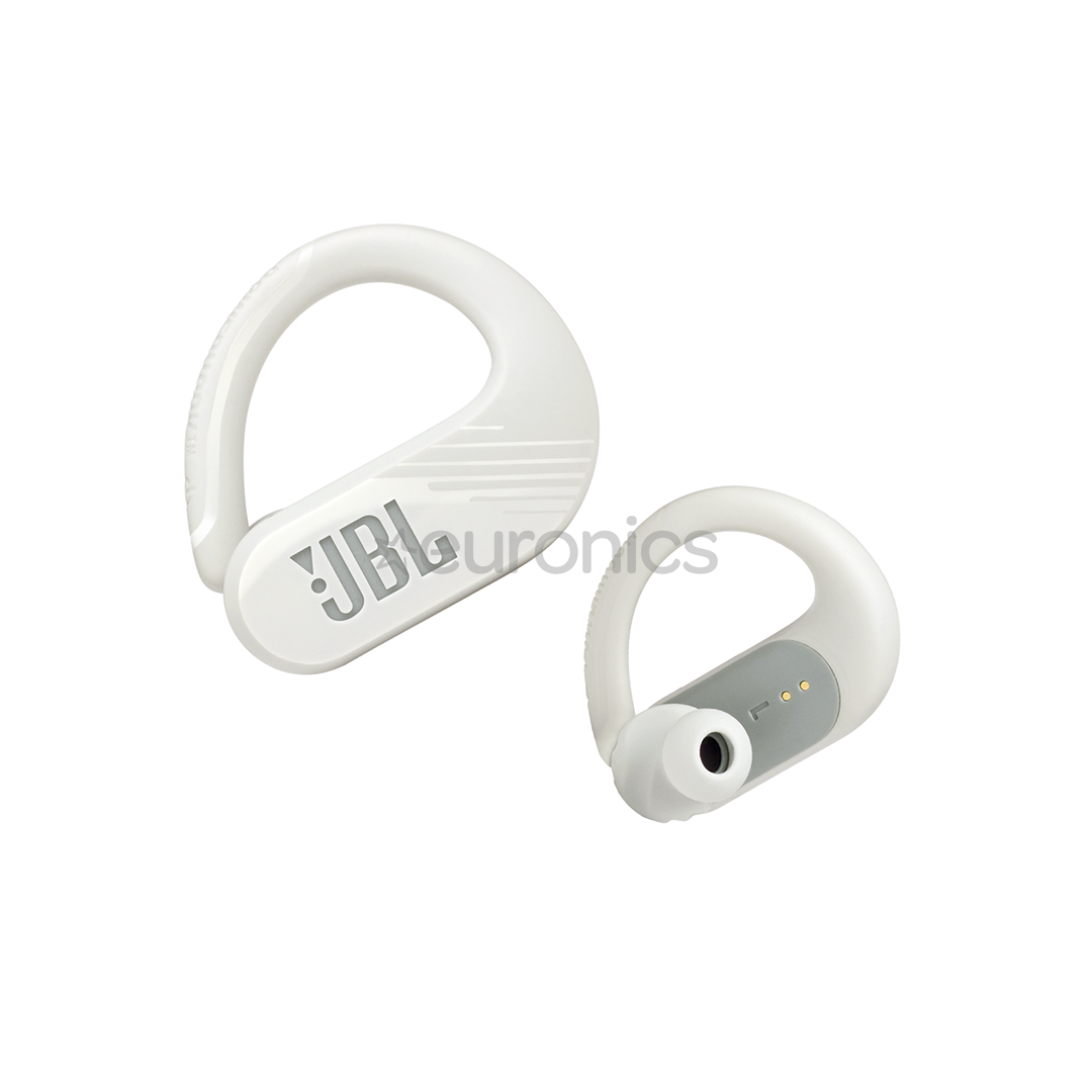 JBL Endurance PEAK II, balta - Bezvadu sporta austiņas