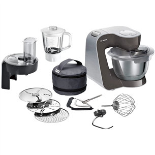 Bosch MUM5, 3.9 L/0.8 L, 1000 W, inox/brown - Food processor MUM58A20