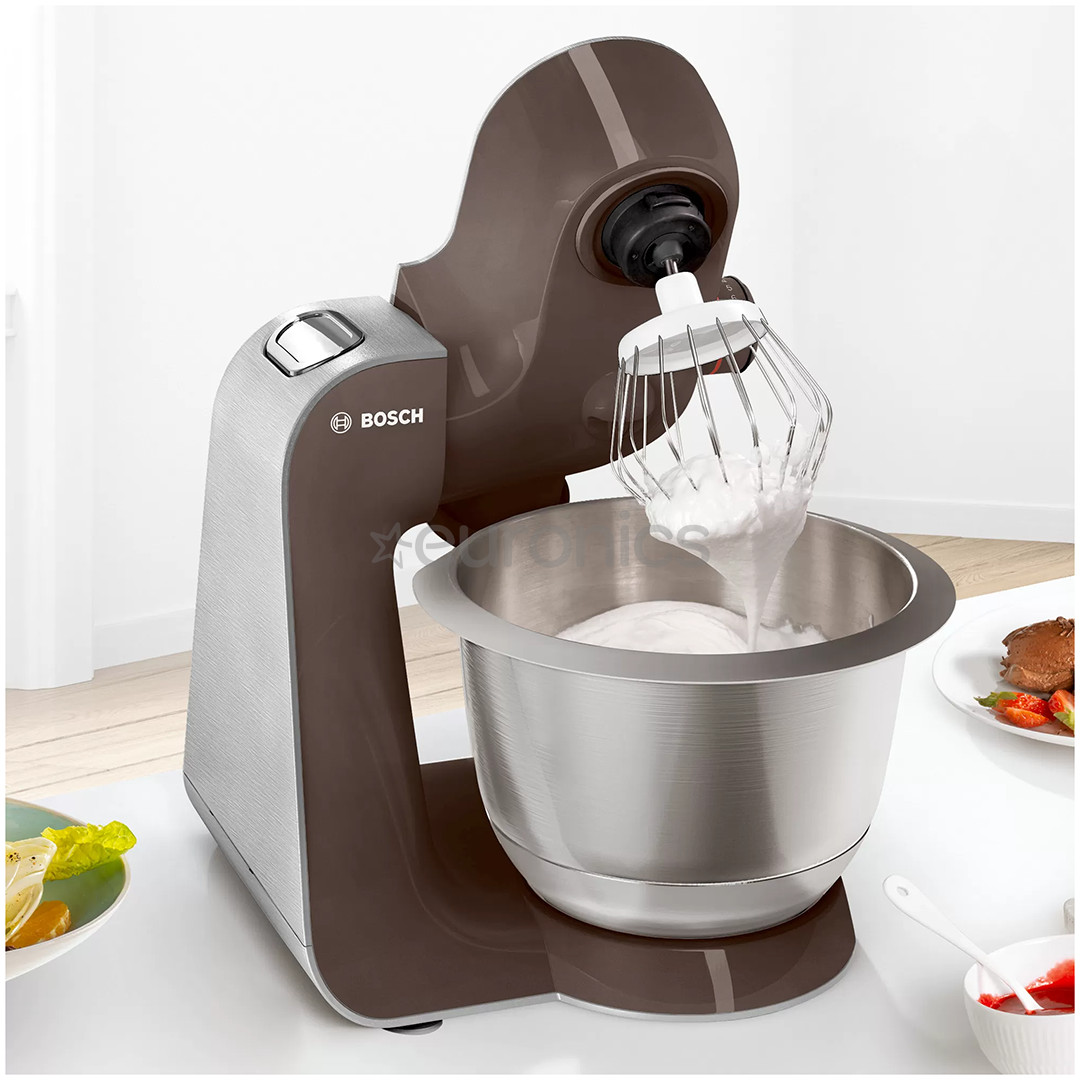 Bosch MUM5, 3,9 л/0,8 л, 1000 Вт, нерж. сталь/коричневый - Кухонный комбайн