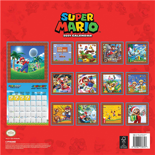 Calendar Super Mario 2021
