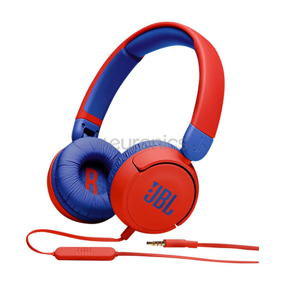 JBL JR310, sarkana/zila - Austiņas bērniem