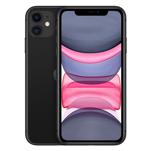 Apple iPhone 11, 64 GB, melna - Viedtālrunis