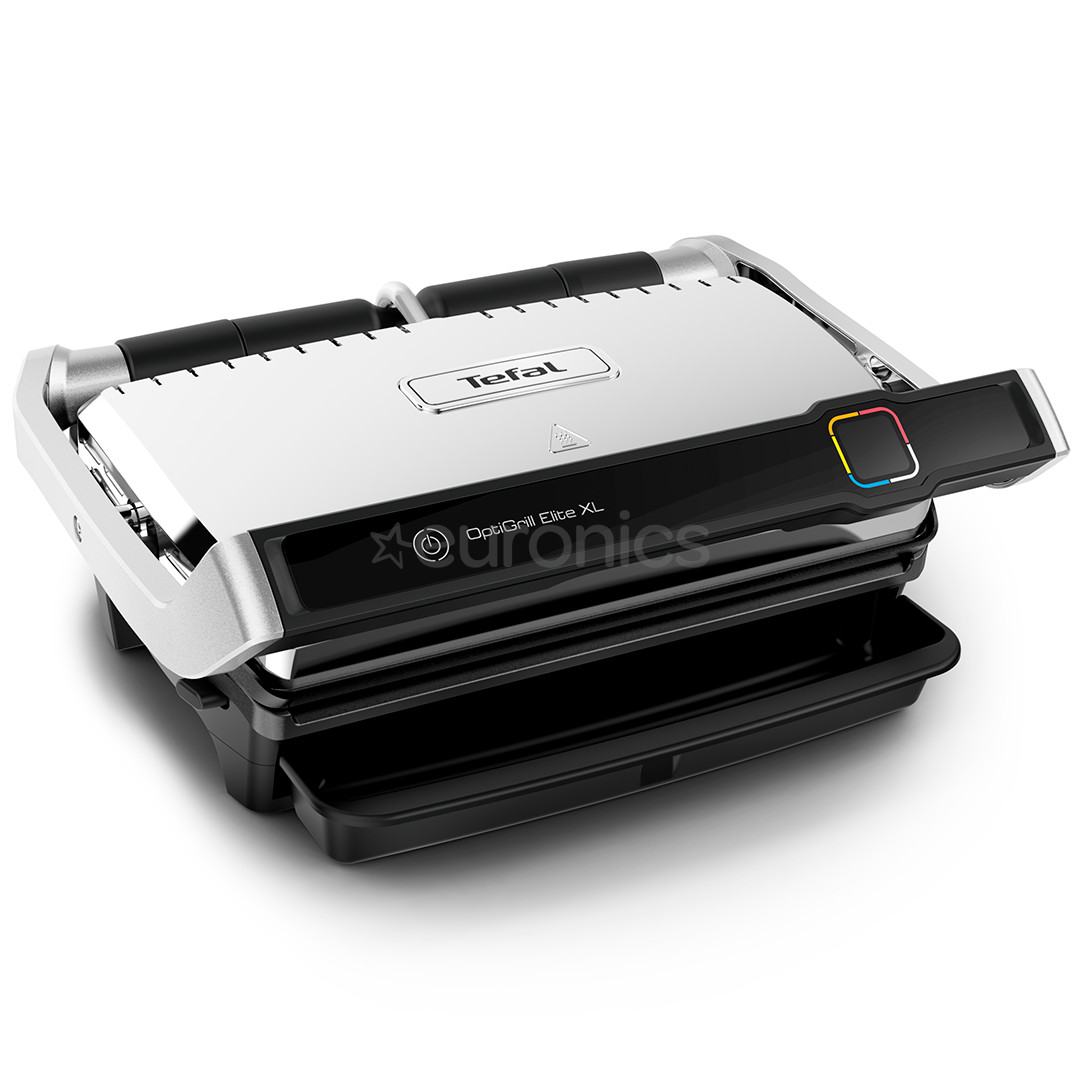 Tefal OptiGrill Elite XL, 2200 W, melna/nerūsējošā tērauda - Elektriskais grils