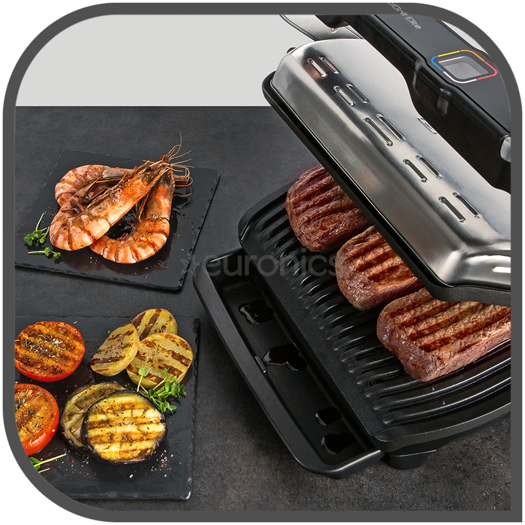 OptiGrill grill, Elite black/inox 2200 | XL, Electric W, - Tefal GC760D Euronics