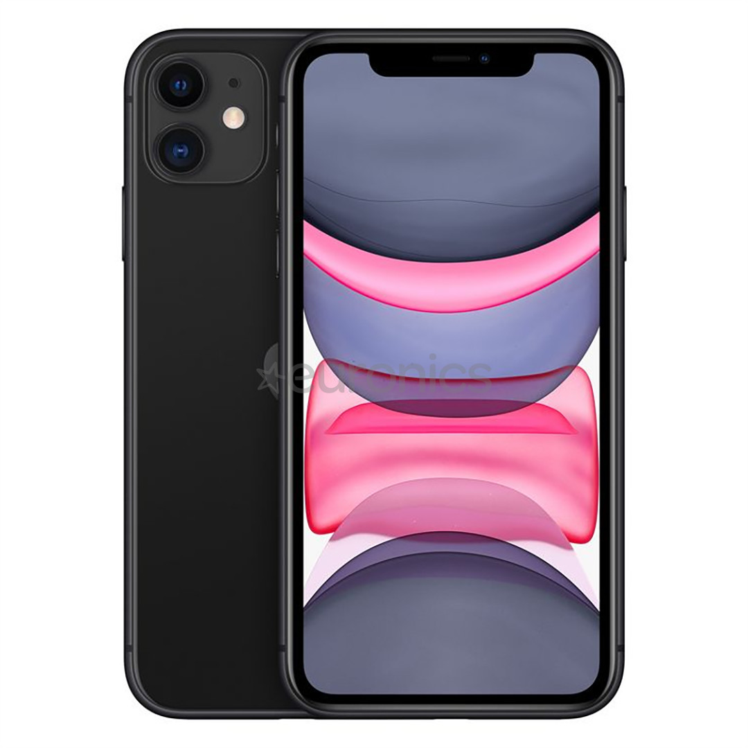 Apple iPhone 11, 128 GB, melna - Viedtālrunis