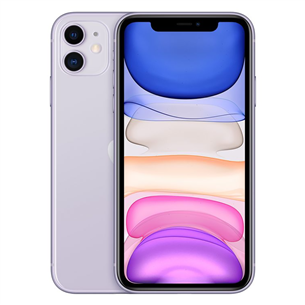 Apple iPhone 11, 128 GB, purple - Smartphone