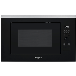 Whirlpool, 25 L, 900 W, black - Built-in Microwave Oven with Grill