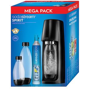 Sodastream Spirit, melna - Gāzēto dzērienu pagatavošanas ierīce