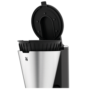 WMF KITCHENminis Aroma, ūdens tvertne 0.625 L, melna/nerūsējošā tērauda - Kafijas automāts ar filtru