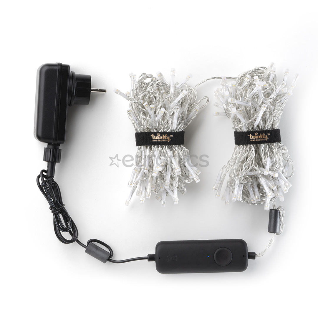 Twinkly Icicle Special Edition 190 RGB+W LEDs (Gen II), IP44, 8.5 m, transparent - Smart Christmas Lights