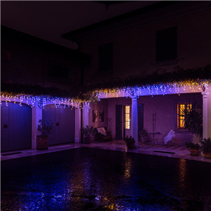 Twinkly Icicle Special Edition 190 RGB+W LEDs (Gen II), IP44, 8.5 m, transparent - Smart Christmas Lights
