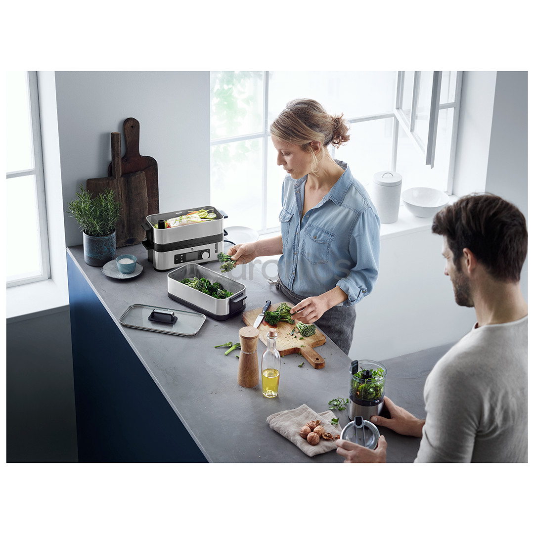WMF KITCHENminis VitalisE, 900 W, nerūsējošā tērauda - Tvaicētājs
