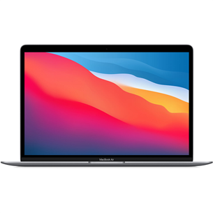Apple MacBook Air 13" (2020), M1 8C/7C, 8 ГБ, 256 ГБ, RUS, серый - Ноутбук