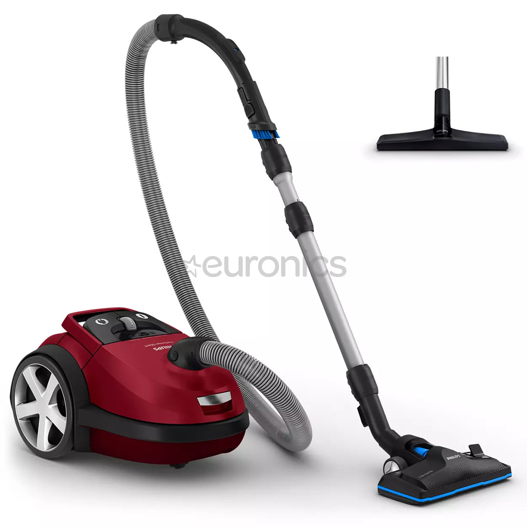 Philips Performer Silent, 750 W, red - Vacuum cleaner