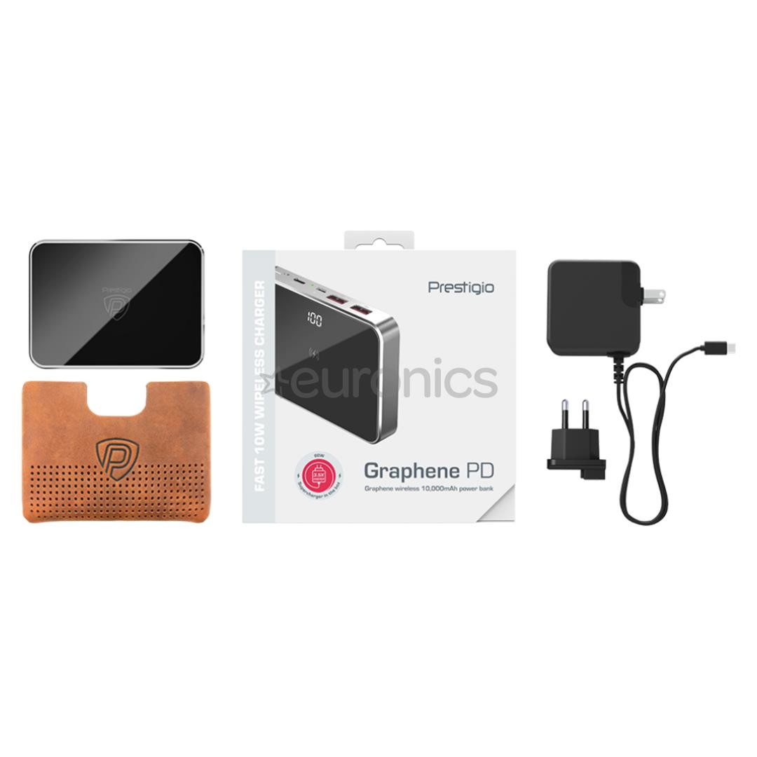 Portatīvais barošanas avots Graphene PD, Prestigio (10000mAh)