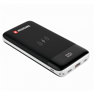 Портативное зарядное устройство Wireless All In One, Swissten (10000mAh)