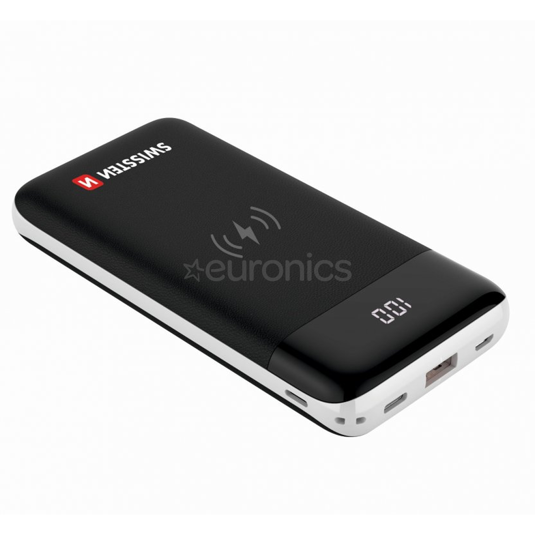 Portatīvais barošanas avots Wireless All In One, Swissten (10000mAh)