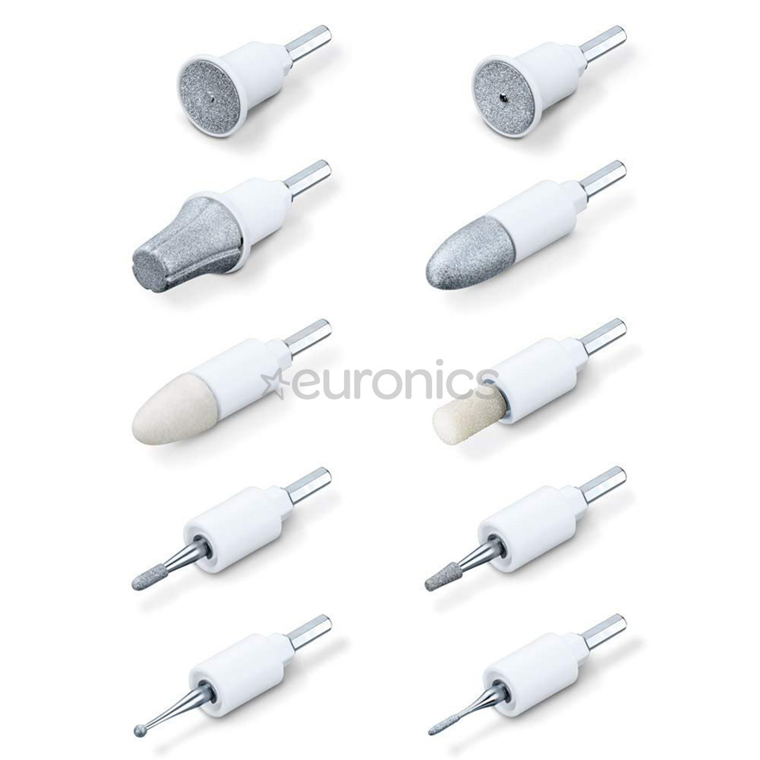 Beurer, balta/zelta - Manikīra/pedikīra komplekts