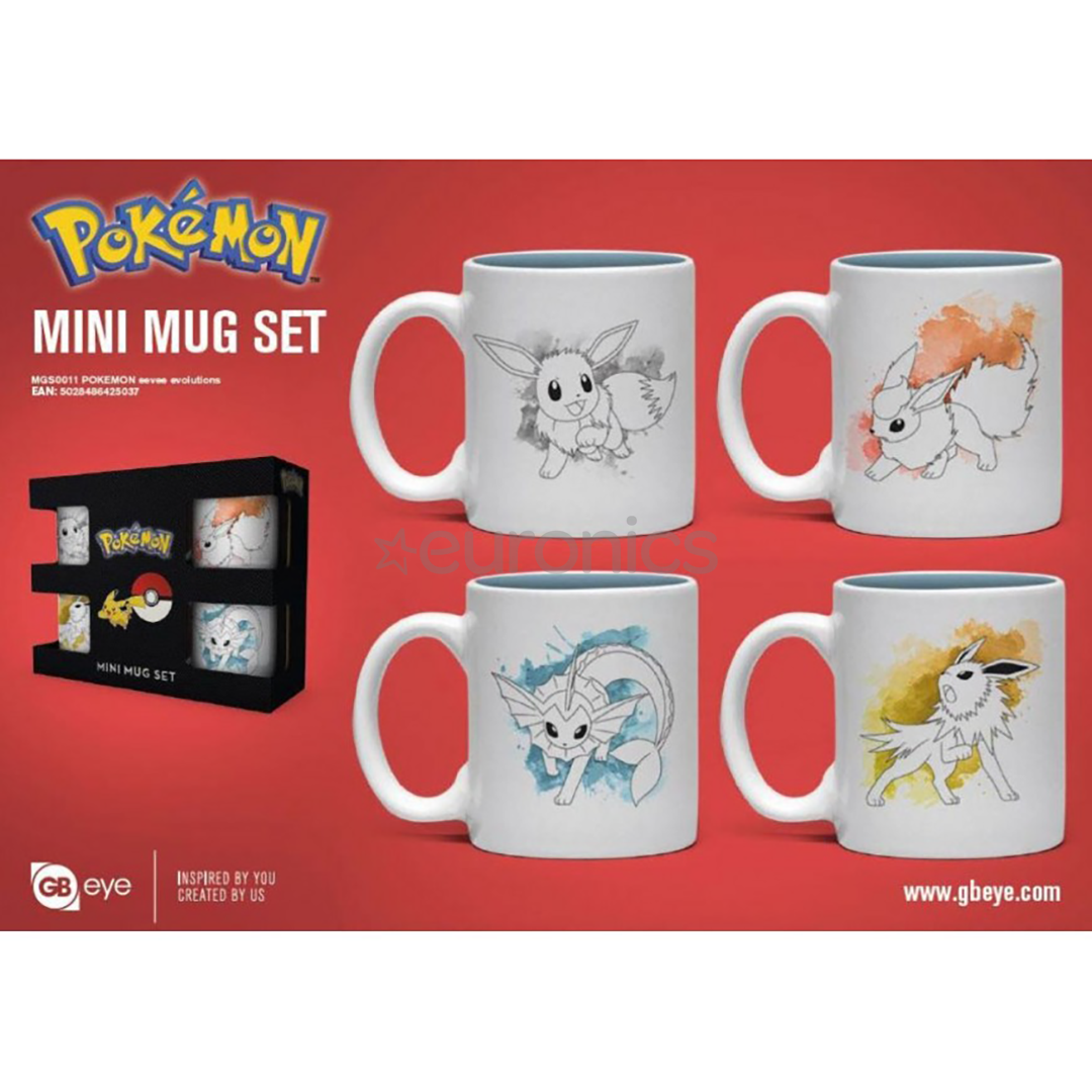 Кружка Pokemon Eevee (4 шт)