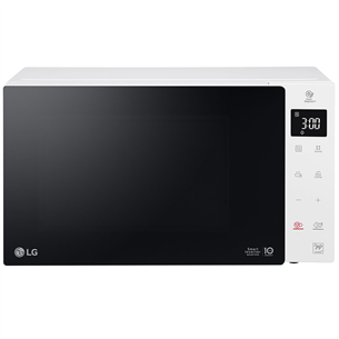 LG, 23 л, 1150 Вт, белый/черный - Микроволновая печь MS23NECBW