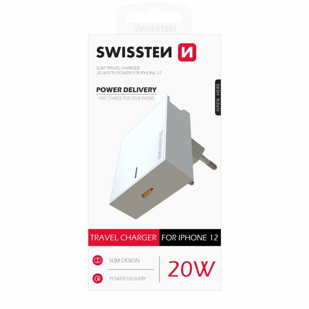 Lādētājs Power Delivery, Swissten / 20W