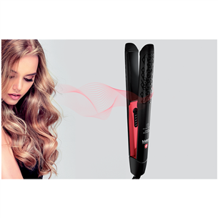 Valera Swiss'x PulseCare, 120-230 °C, red/black - Hair straightener