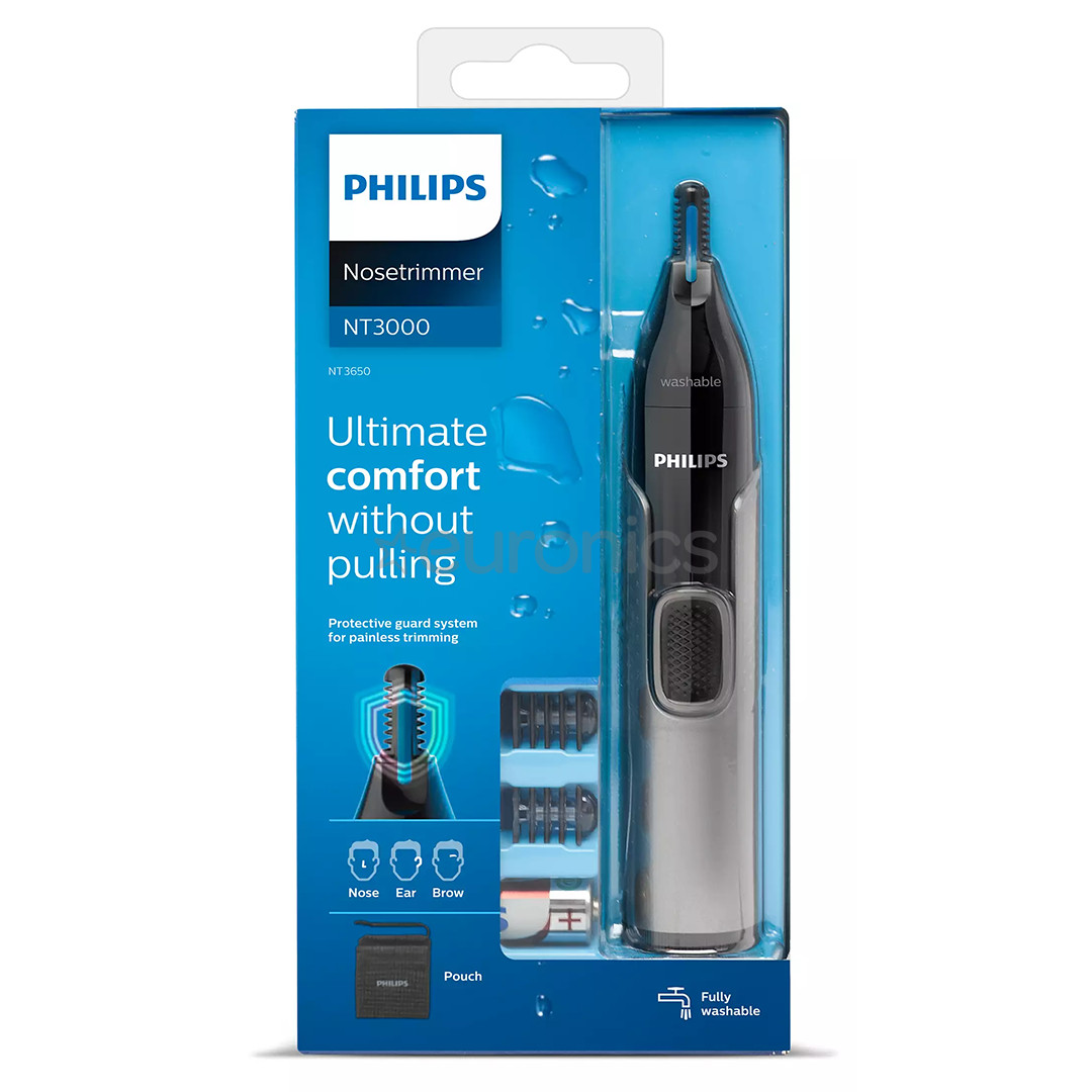 Philips 3000, black/grey - Nose trimmer