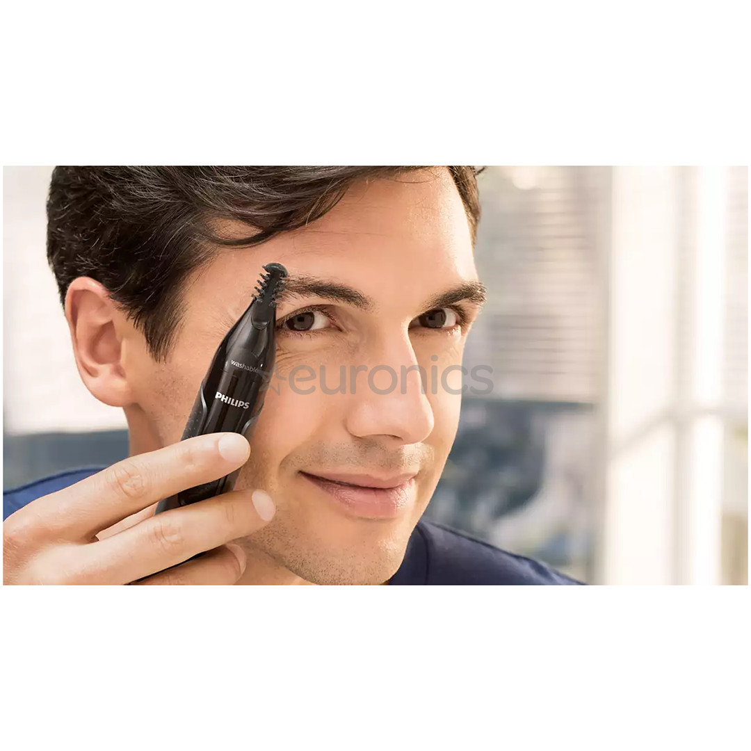 Philips 3000, black/grey - Nose trimmer