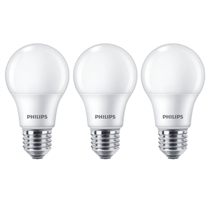 LED spuldze E27, Philips / 3 gab.