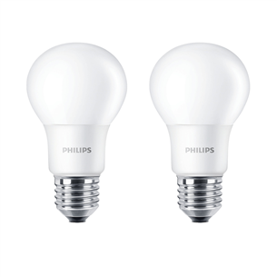 LED spuldze E27 , Philips / 2 gab.