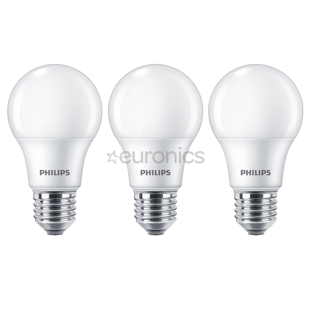 LED spuldze E27, Philips / 3 gab.