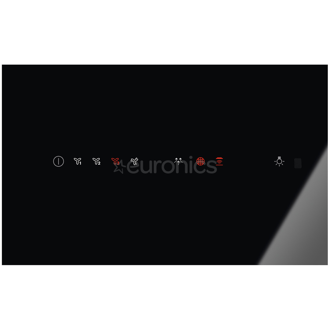 Electrolux, 600 m³/h, melna - Tvaika nosūcējs