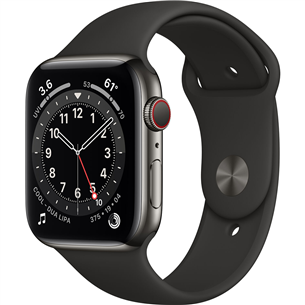 Viedpulkstenis Apple Watch Series 6 Steel (44 mm) GPS + LTE M09H3EL/A