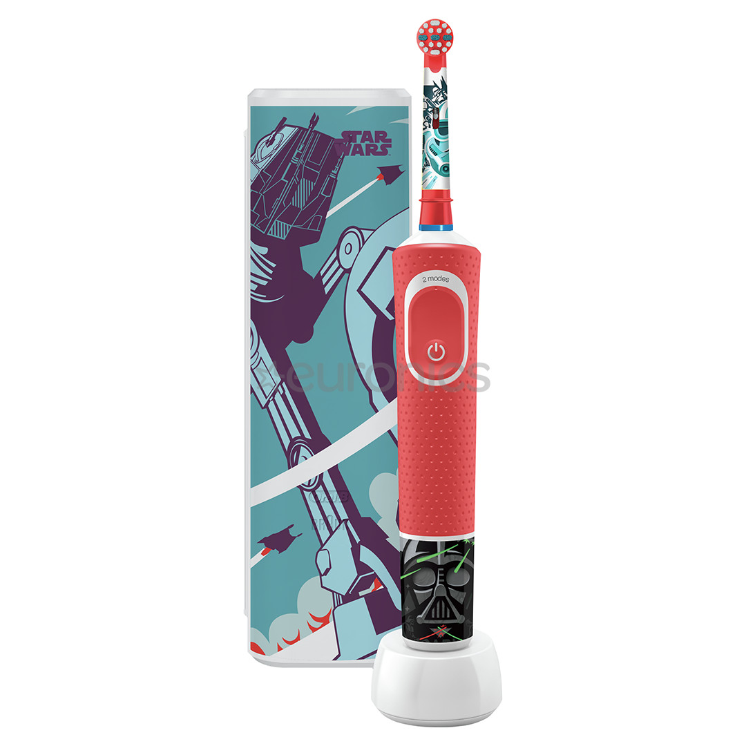 Braun Oral-B StarWars, 3+ y, travel case. red - Kids Toothbrush