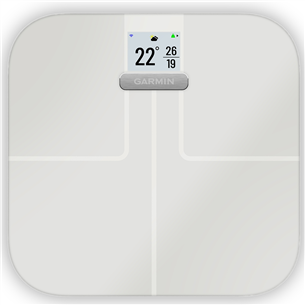 Garmin Index Smart Scale S2, līdz 181.4 kg, balta - Diagnostiskie svari