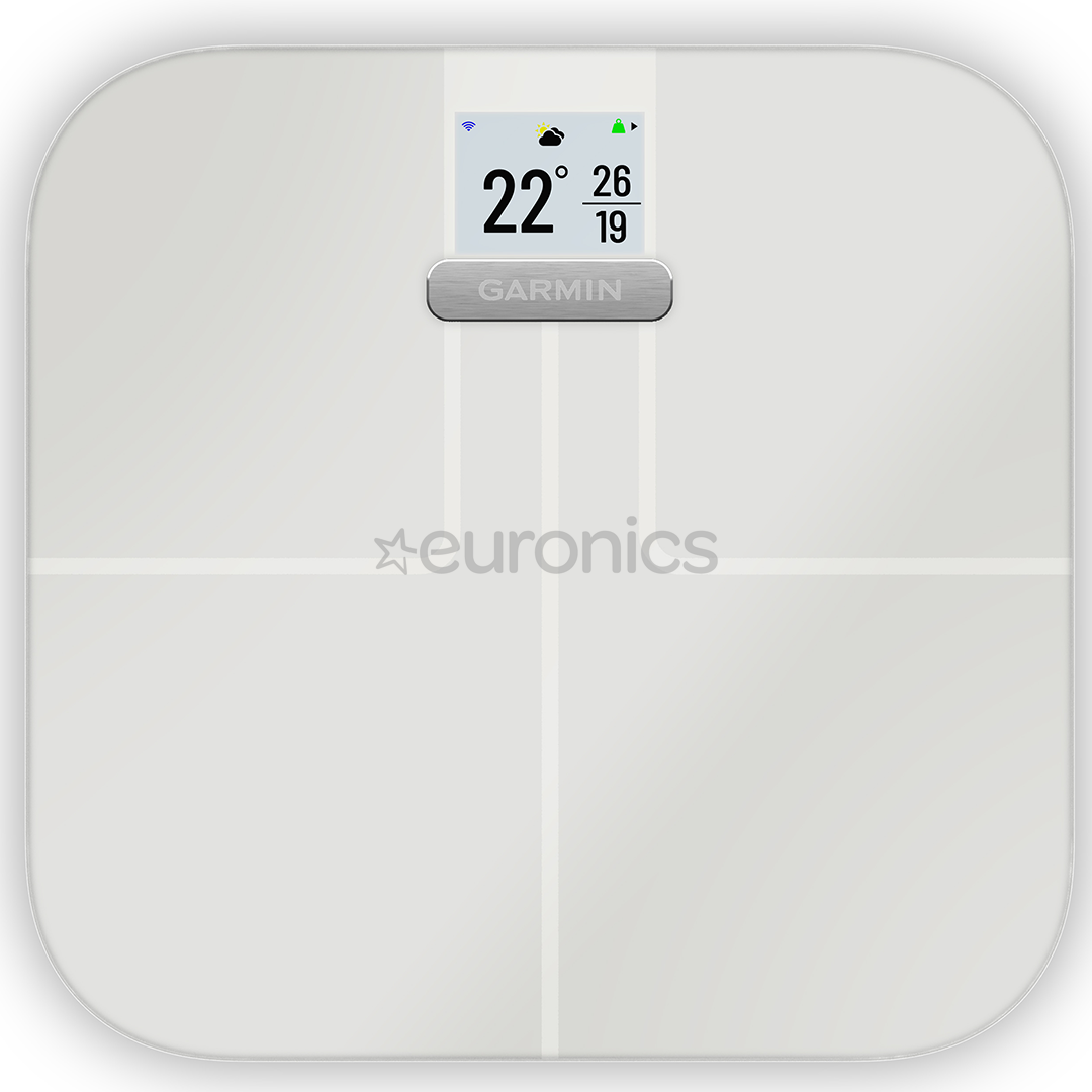Garmin Index Smart Scale S2, līdz 181.4 kg, balta - Diagnostiskie svari