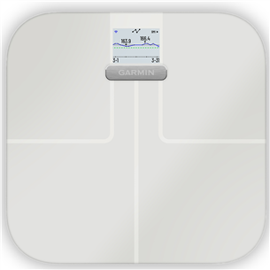 Garmin Index Smart Scale S2, līdz 181.4 kg, balta - Diagnostiskie svari