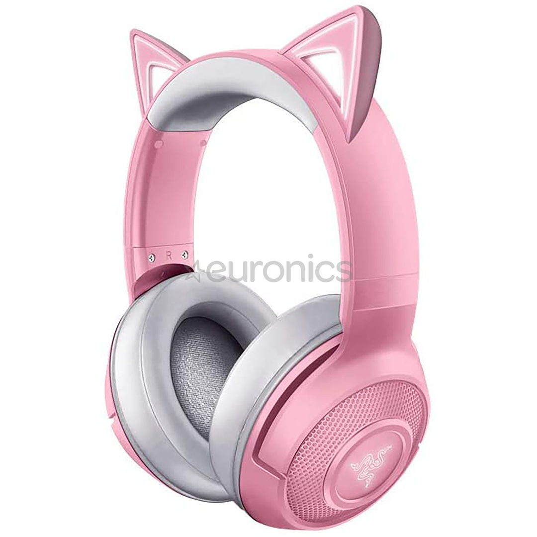 Razer Kraken BT Kitty Edition, rozā - Bezvadu austiņas ar mikrofonu