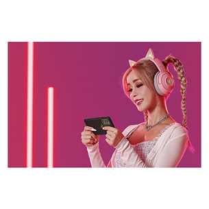 Razer Kraken BT Kitty Edition, rozā - Bezvadu austiņas ar mikrofonu