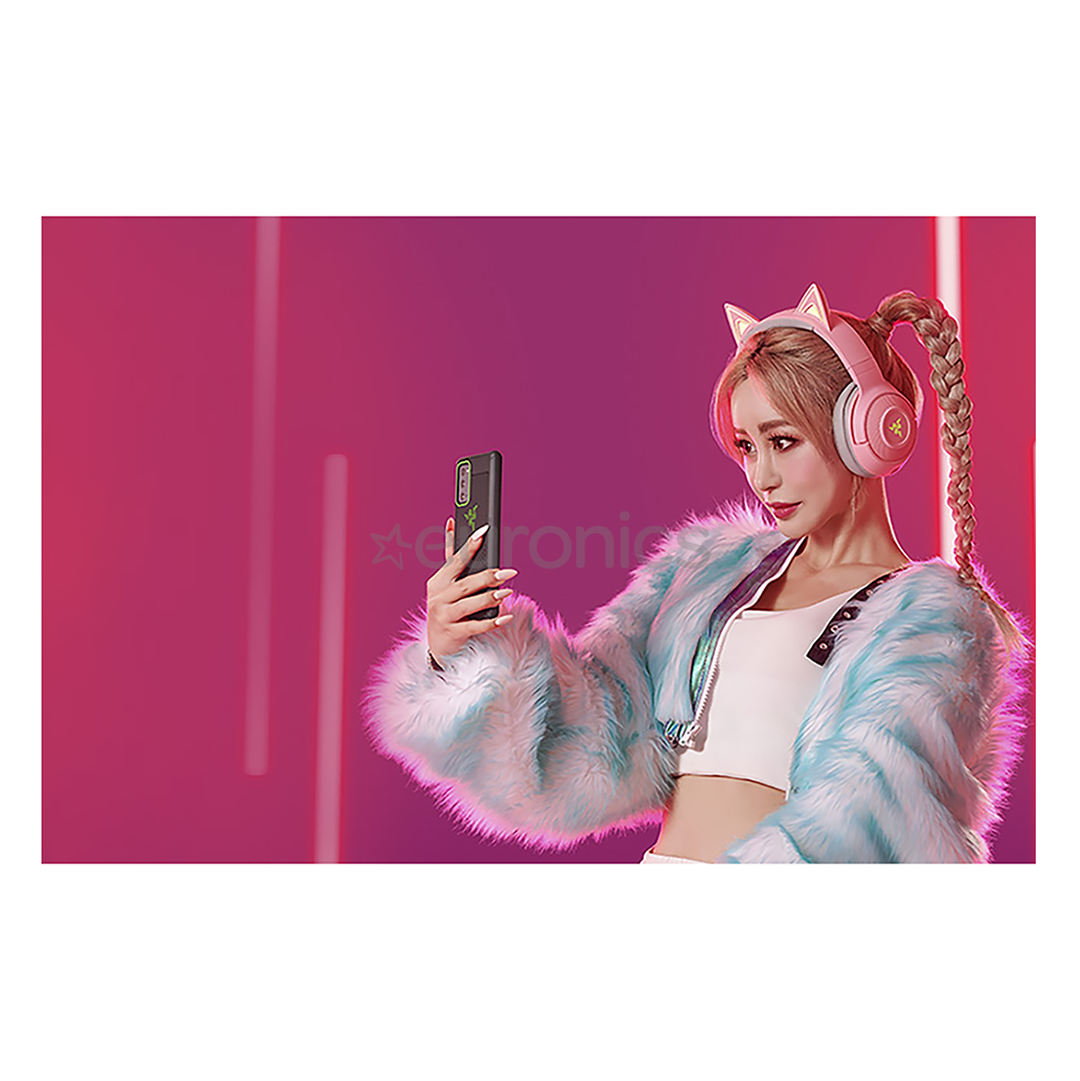 Razer Kraken BT Kitty Edition, rozā - Bezvadu austiņas ar mikrofonu