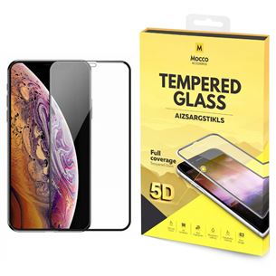 Ekrāna aizsargstikls Full Glue 5D Tempered Glass iPhone 12 mini, Mocco MC-5D-GP-IPHX12M-BK