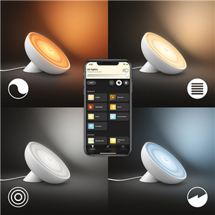 Philips Hue White and Color Ambiance Bloom, balta - Viedā LED lampa