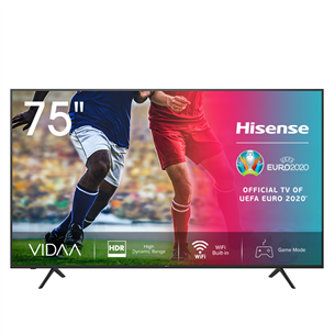 75'' Ultra HD 4K LED LCD televizors, Hisense